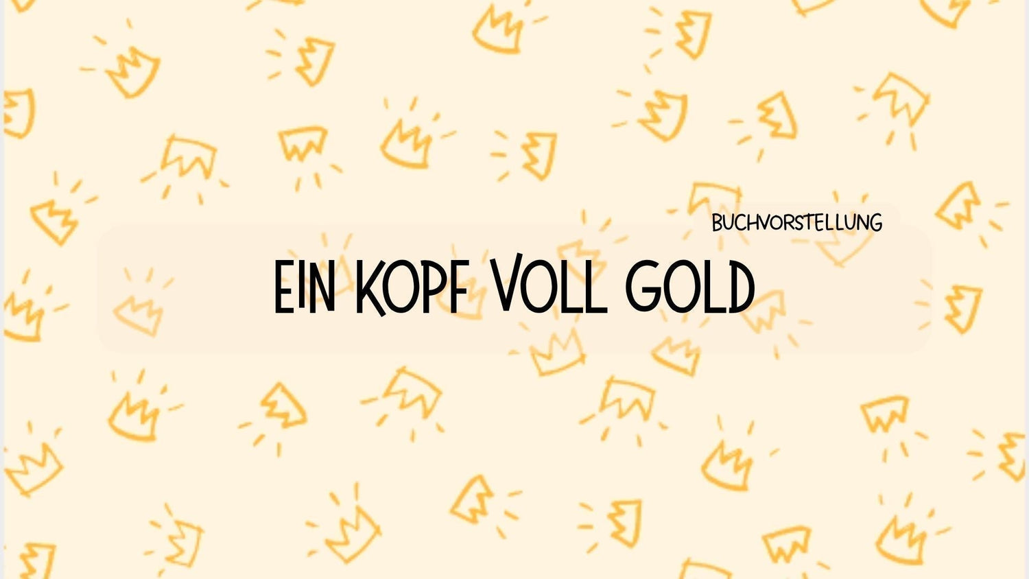 Buchvorstellung "Ein Kopf voll Gold"