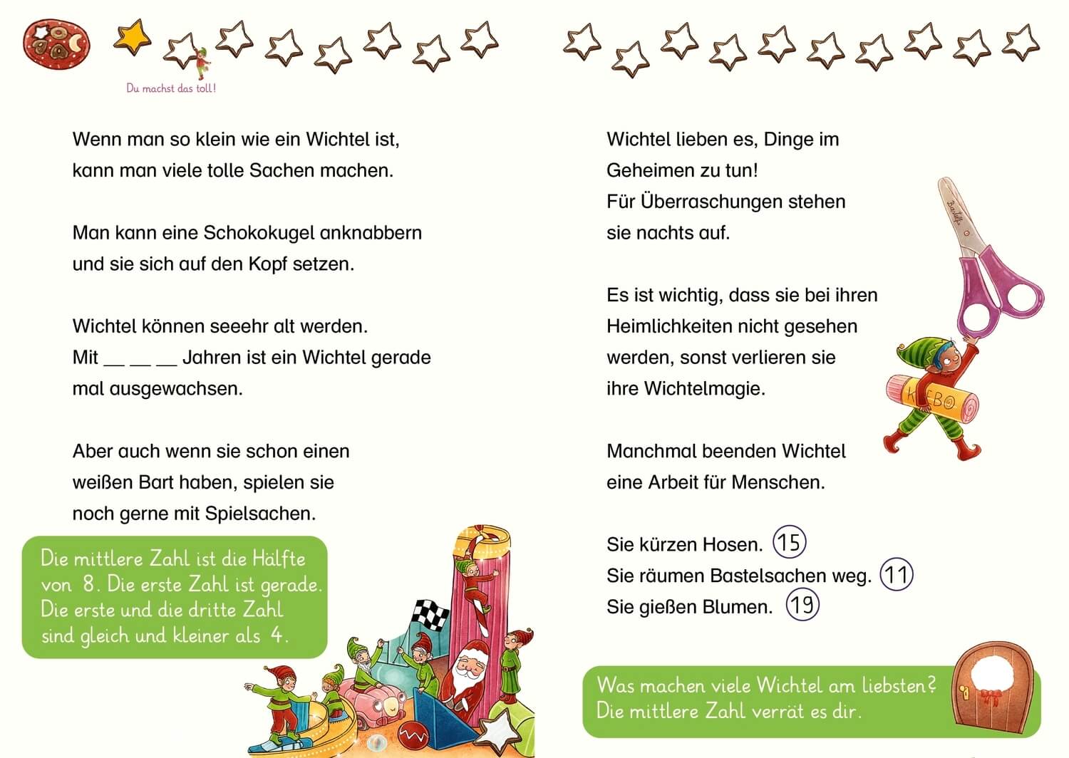 101 Wichtel ziehen ein! Wort + Zahl = genial! Level 1 Ruby van der Bogen 9783751206594 Friedrich Oetinger GmbH (2)