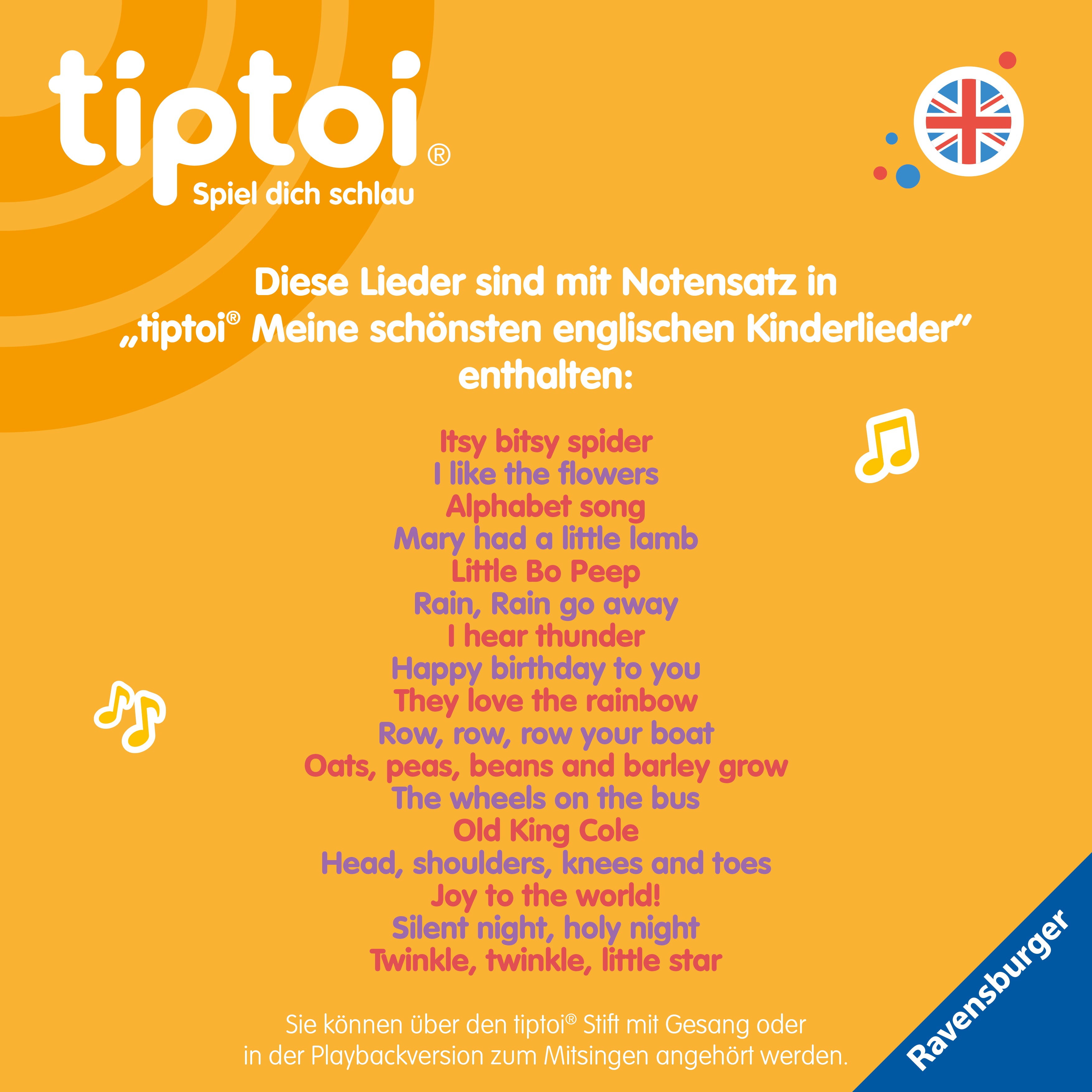 tiptoi® Liederbücher - Meine schönsten englischen Kinderlieder