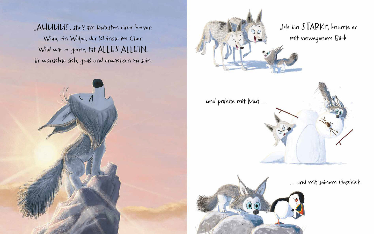 Kleiner Wolf in weiter Welt