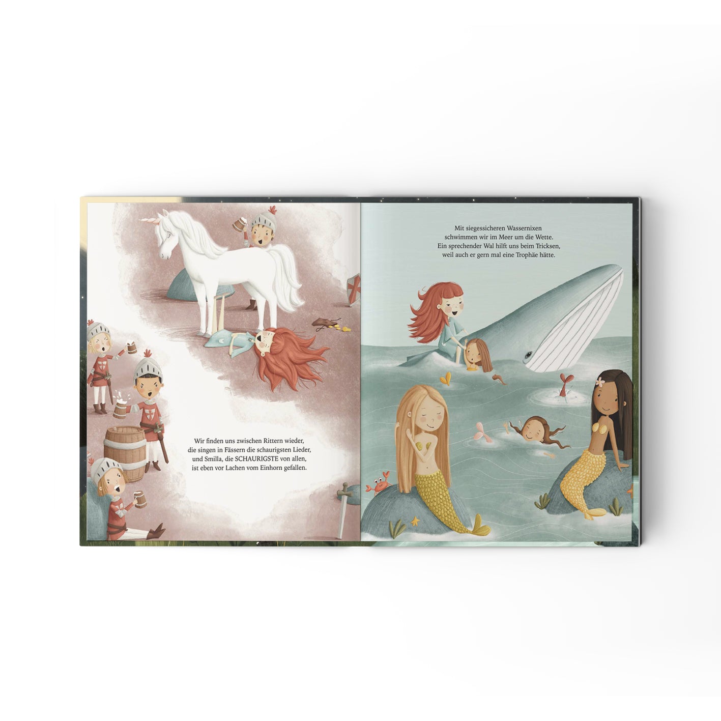 Zwei Mädchen im Glück