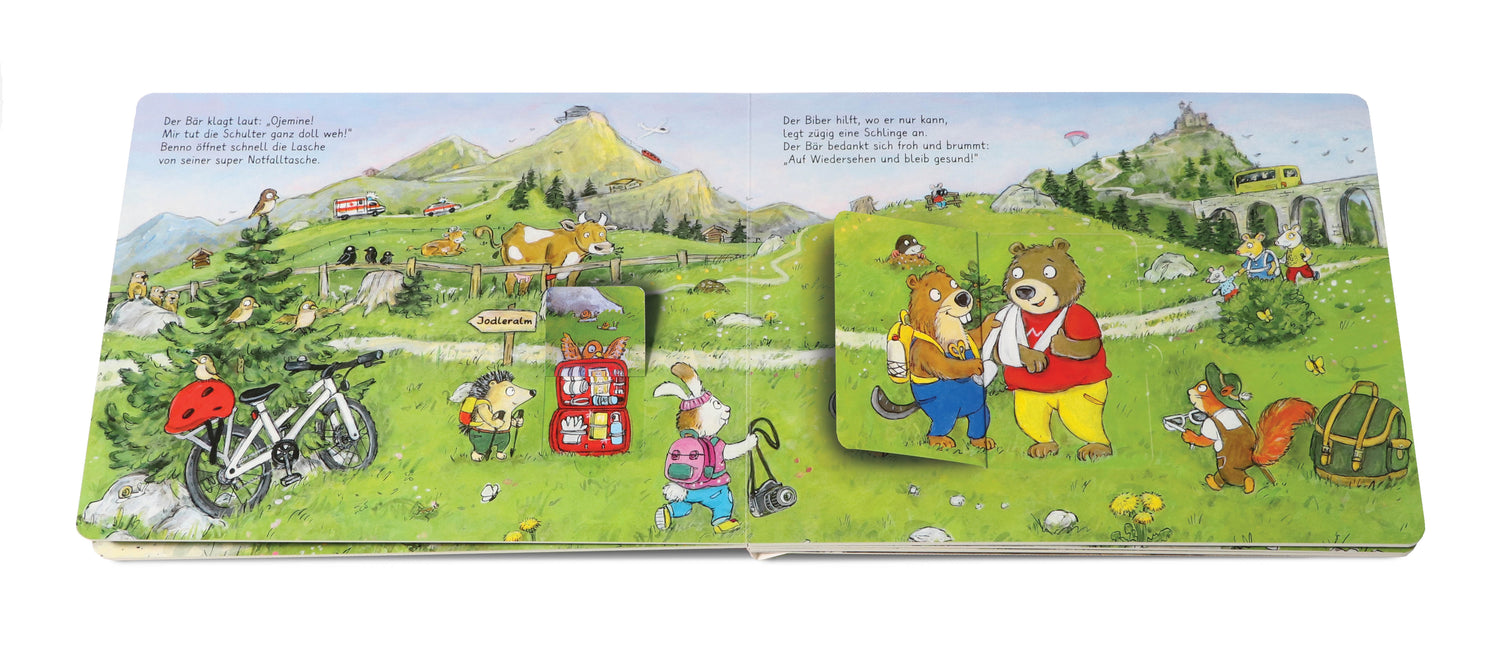 Arena Verlag GmbH 9783401721132 Benno Bibers Rettungskoffer. Hat sich jemand wehgetan, kommt Benno mit dem Pflaster an (2)