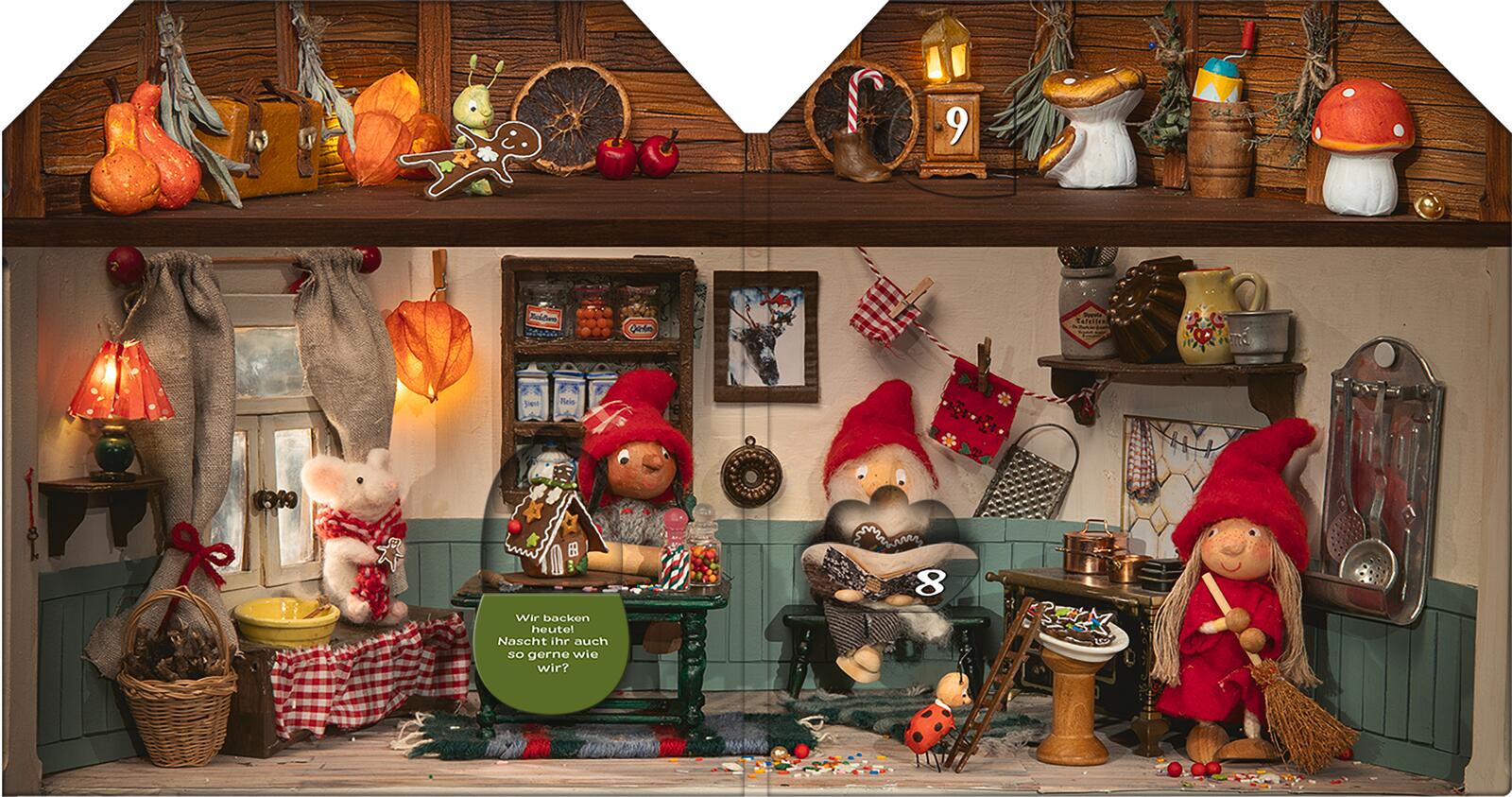 ArsEdition 9783845858593 Advent im Wichtelhaus Ein Adventskalender mit 24 Klappen (2)