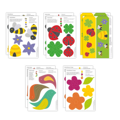 Prickelvorlagen Käfer & Bienen - 10 Bogen