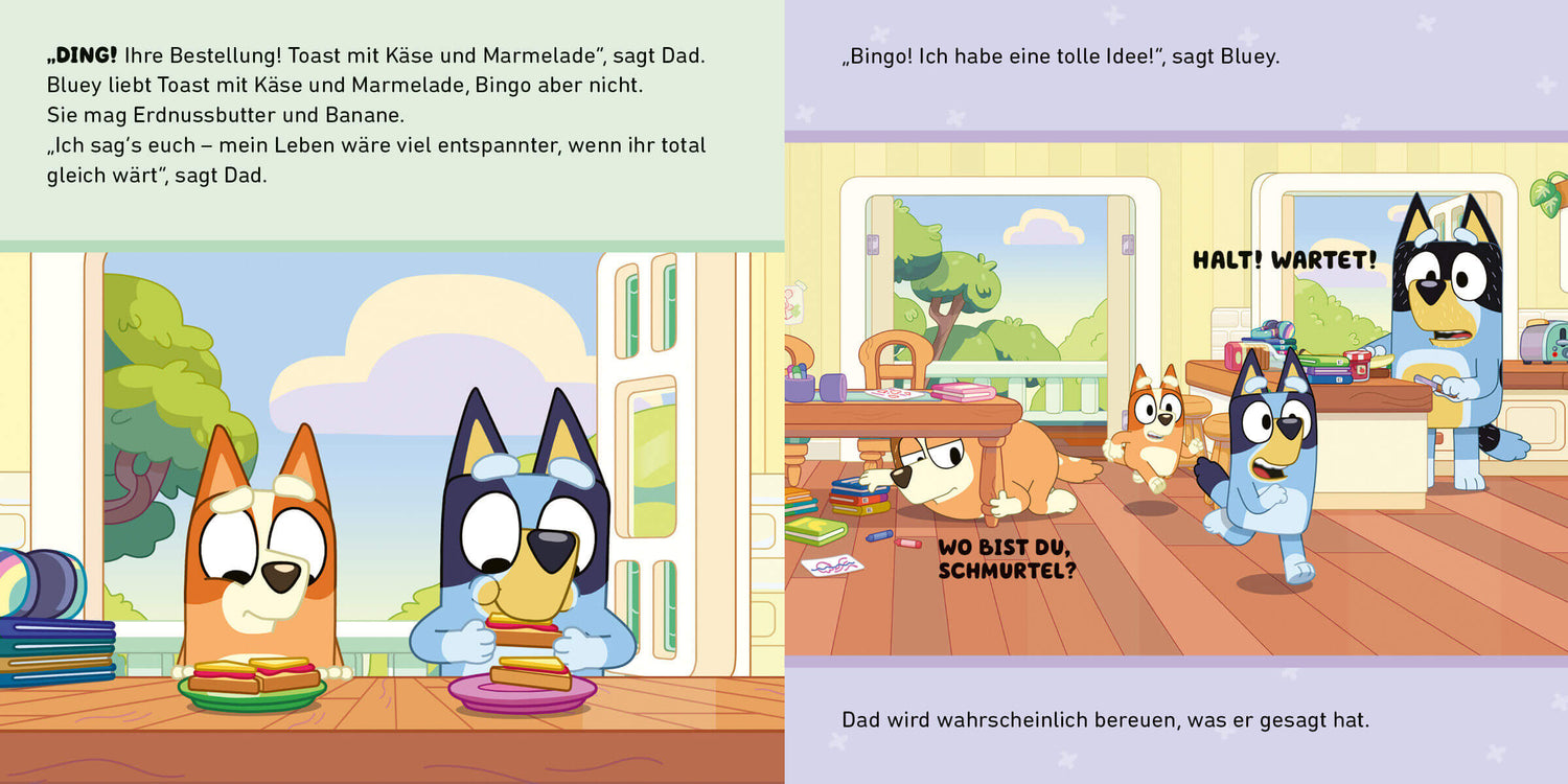 BLUEY – Das doppelte Kind Bilderbuch für Kinder ab 3 Jahren 9783570183267 cbj Kinderbücher Verlag (2)