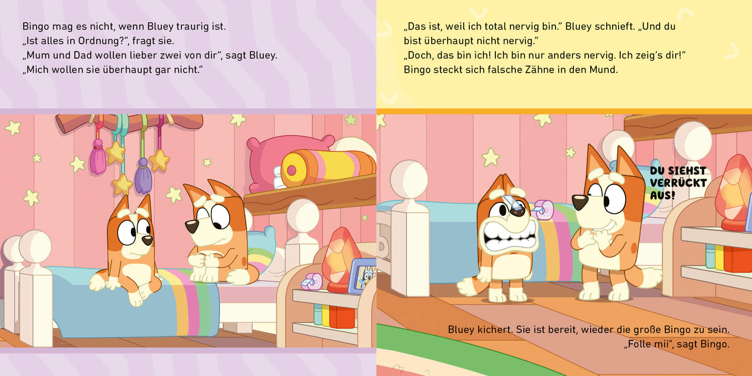 BLUEY – Das doppelte Kind Bilderbuch für Kinder ab 3 Jahren 9783570183267 cbj Kinderbücher Verlag (3)