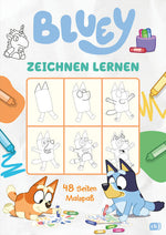 BLUEY – Zeichnen lernen Mit 48 Seiten Zeichenspaß 9783570182239 cbj Kinderbücher Verlag (1)