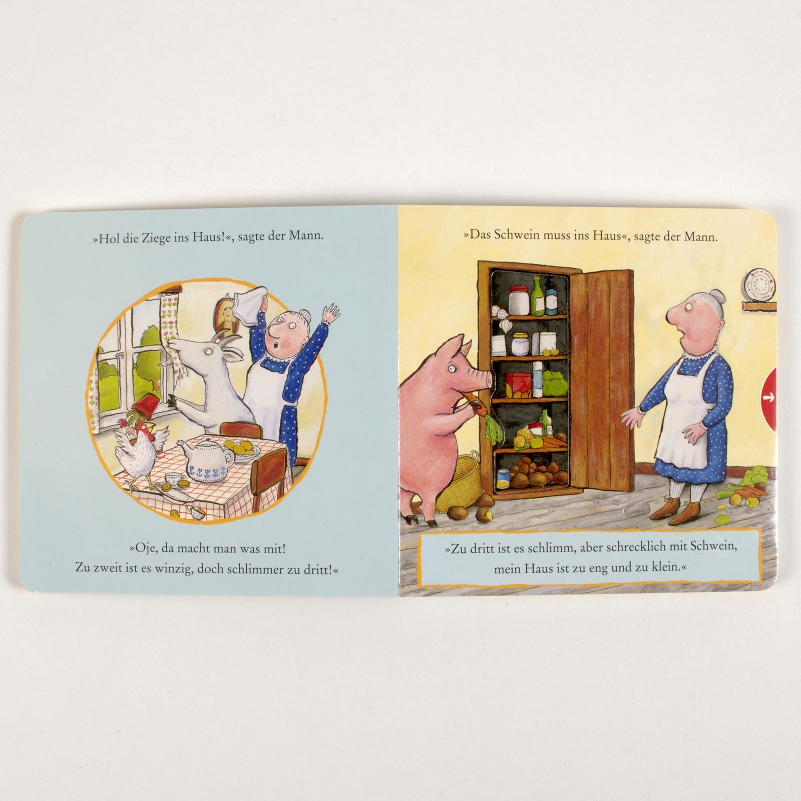 Beltz 978-3-407-75778-4 Mein Haus ist zu eng und zu klein Pappbilderbuch zum Schieben, Ziehen, Spielen für d (4)