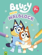 Bluey Mein Malblock Lustiges Malbuch für kleine Fans ab 3 Jahren der b 9783849947743 Schwager und Steinlein Verlag GmbH (1)