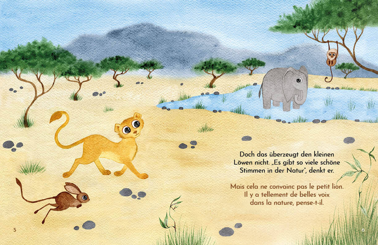 Brüll, kleiner Löwe - Rugis, petit lion Zweisprachig in Deutsch und Französisch über Ident Ingo Blum 9783949514364 Kleine...