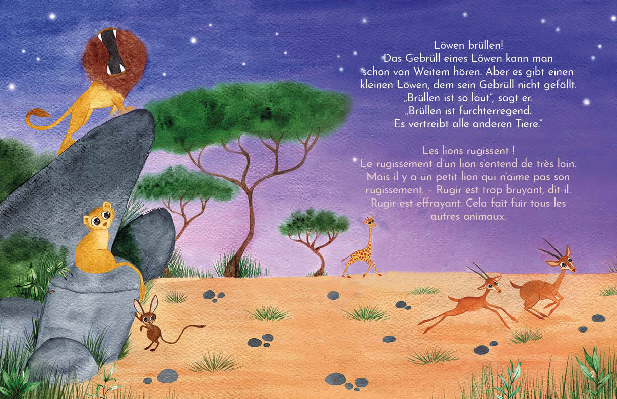 Brüll, kleiner Löwe - Rugis, petit lion Zweisprachig in Deutsch und Französisch über Ident Ingo Blum 9783949514364 Kleine...