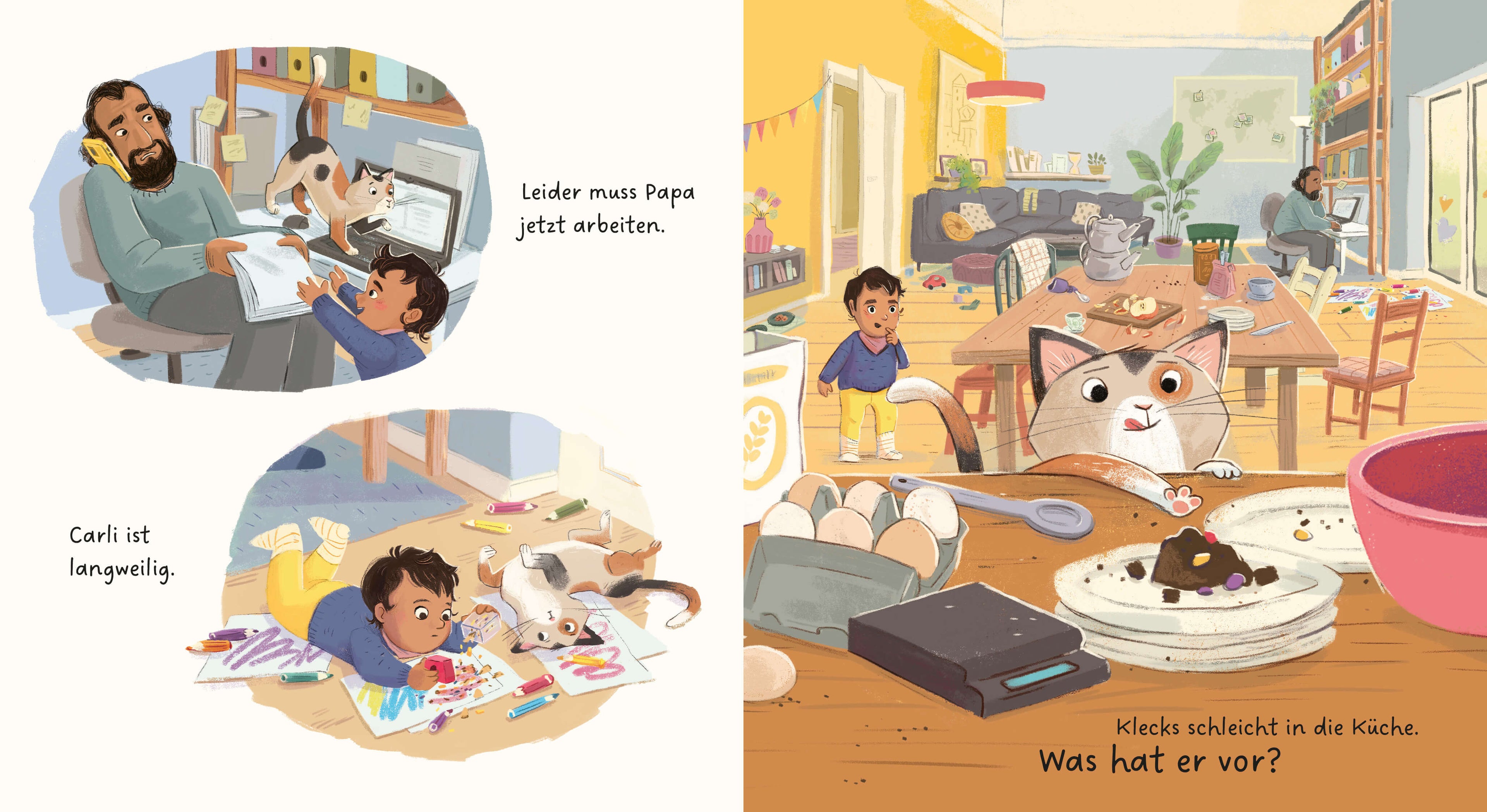 Carli und Klecks backen einen Kuchen Große Momente für ganz Kleine. Bestärkendes Pappbi Lisa Hänsch 9783407759931 Verlags...