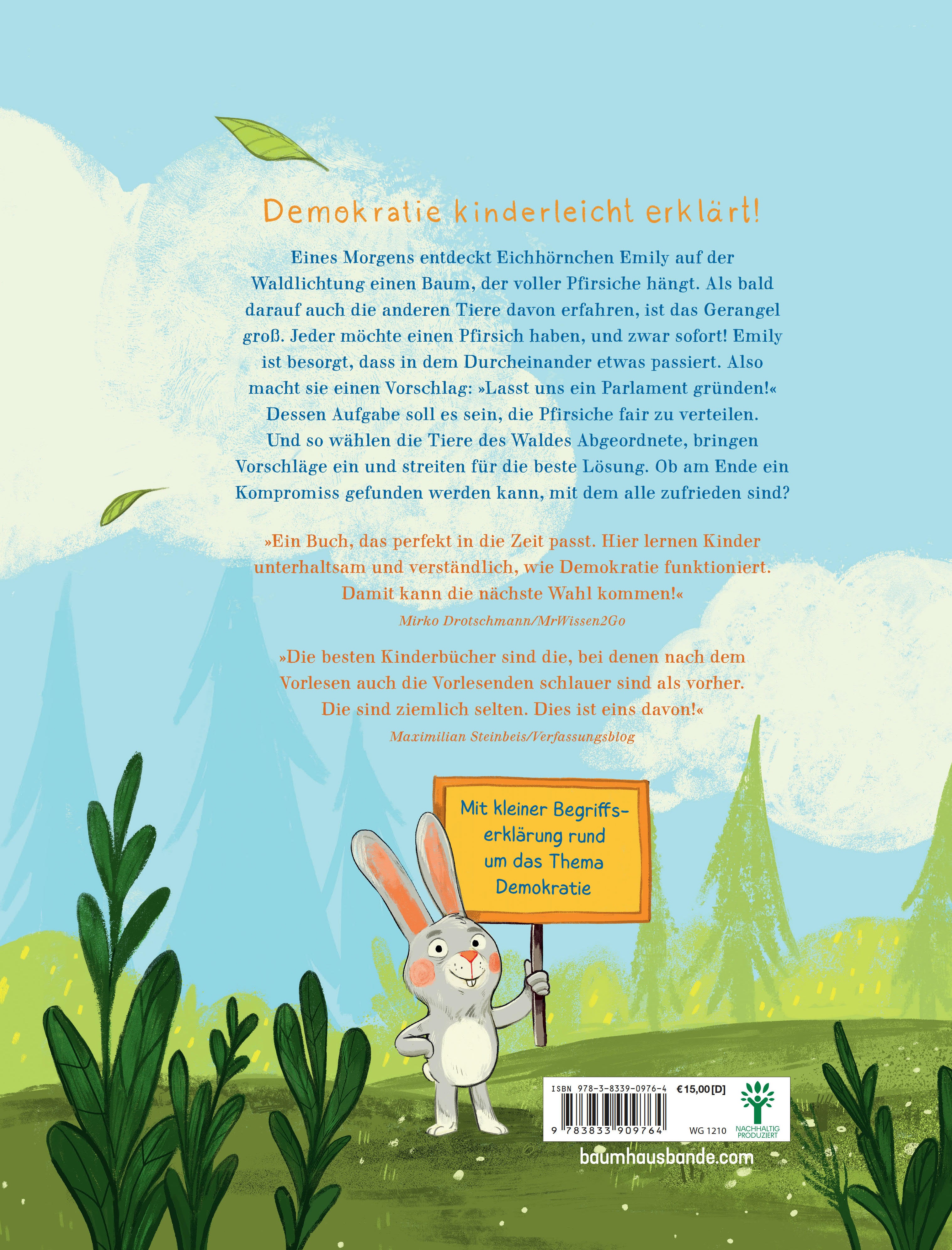 Das Parlament der Tiere Das Bilderbuch zur Bundestagswahl 2025: So versteh Sophie Schönberger 9783833909764 Baumhaus Verl...