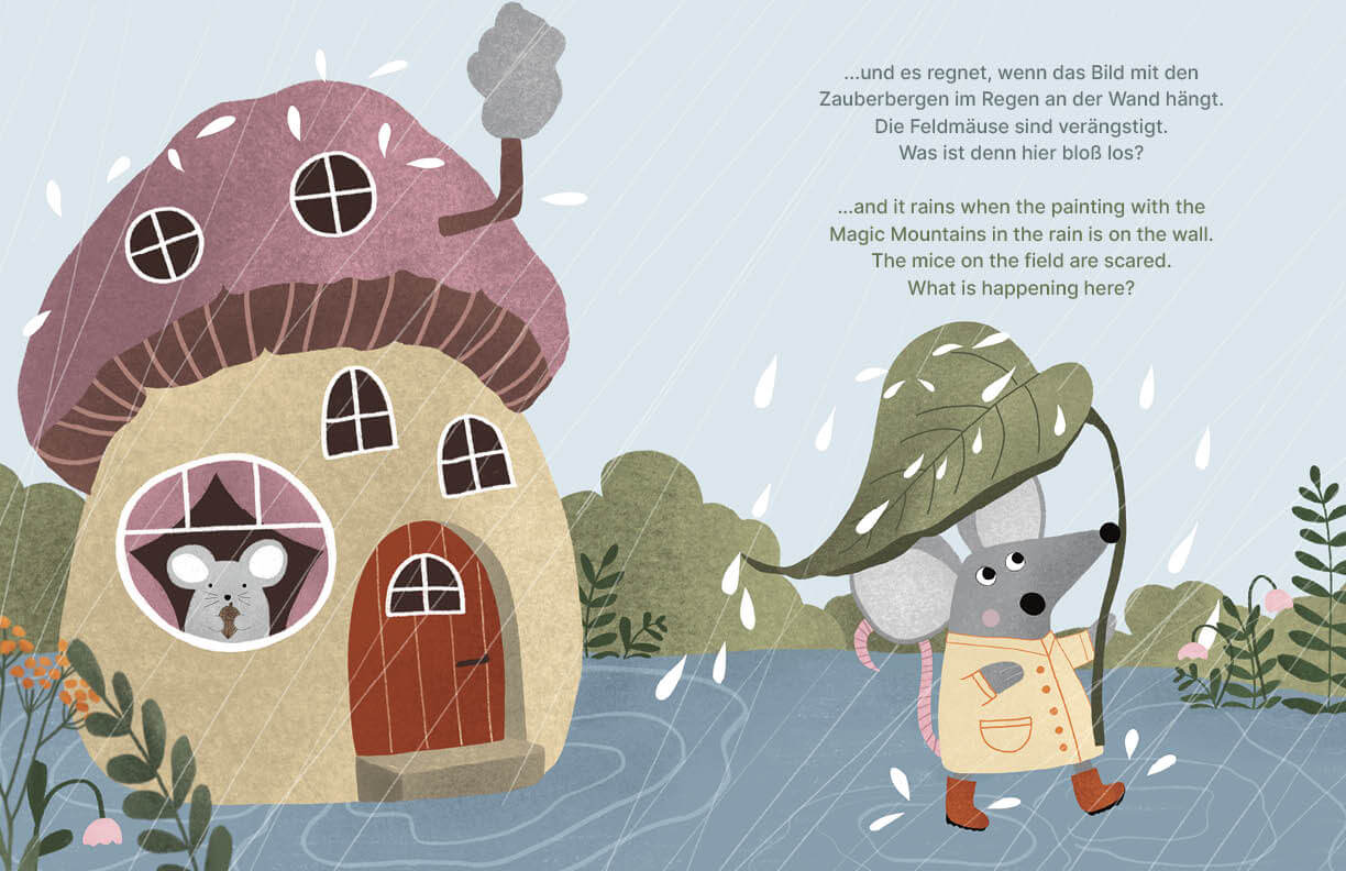 Der Igel, der das Wetter malte - The Hedgehog, Who Painted the Weather Zweisprachig in Deutsch und Englisch über Mut, Fre...