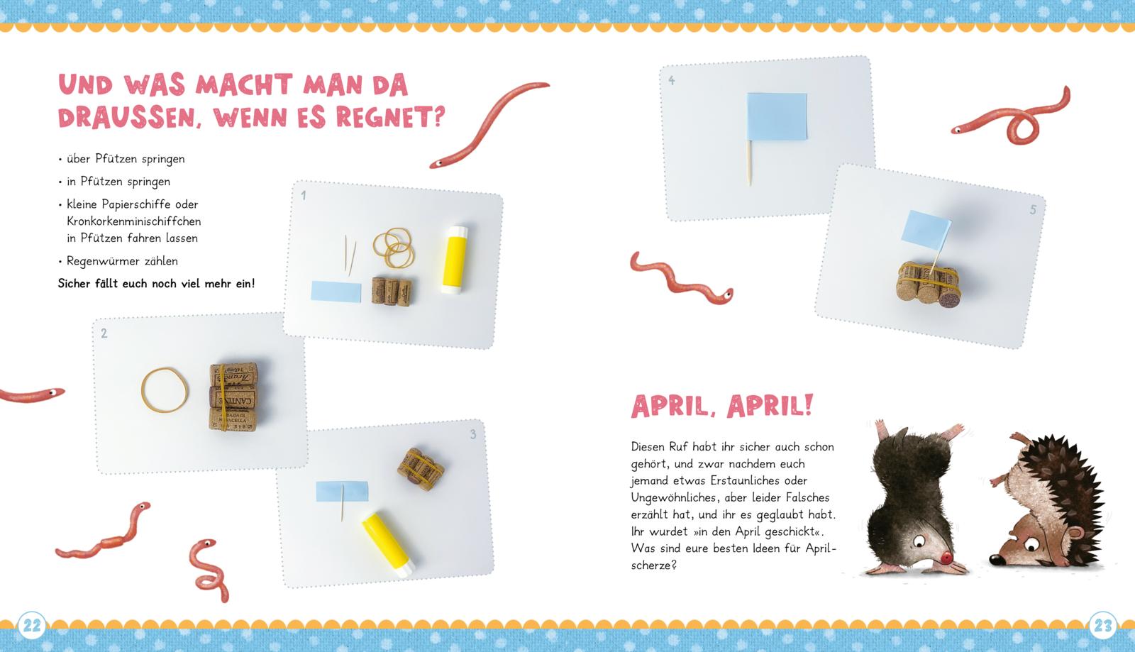 Der kleine Siebenschläfer: Das machen wir im Frühling! Bastel-Ideen und Rezepte Sabine Bohlmann 9783522186247 (5)