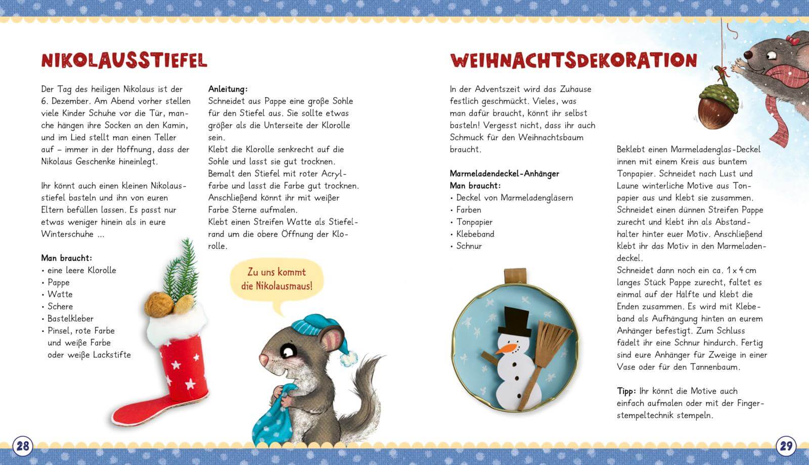 Der kleine Siebenschläfer: Das machen wir im Winter! Bastel-Ideen und Rezepte Sabine Bohlmann 9783522188555 Thienemann - ...