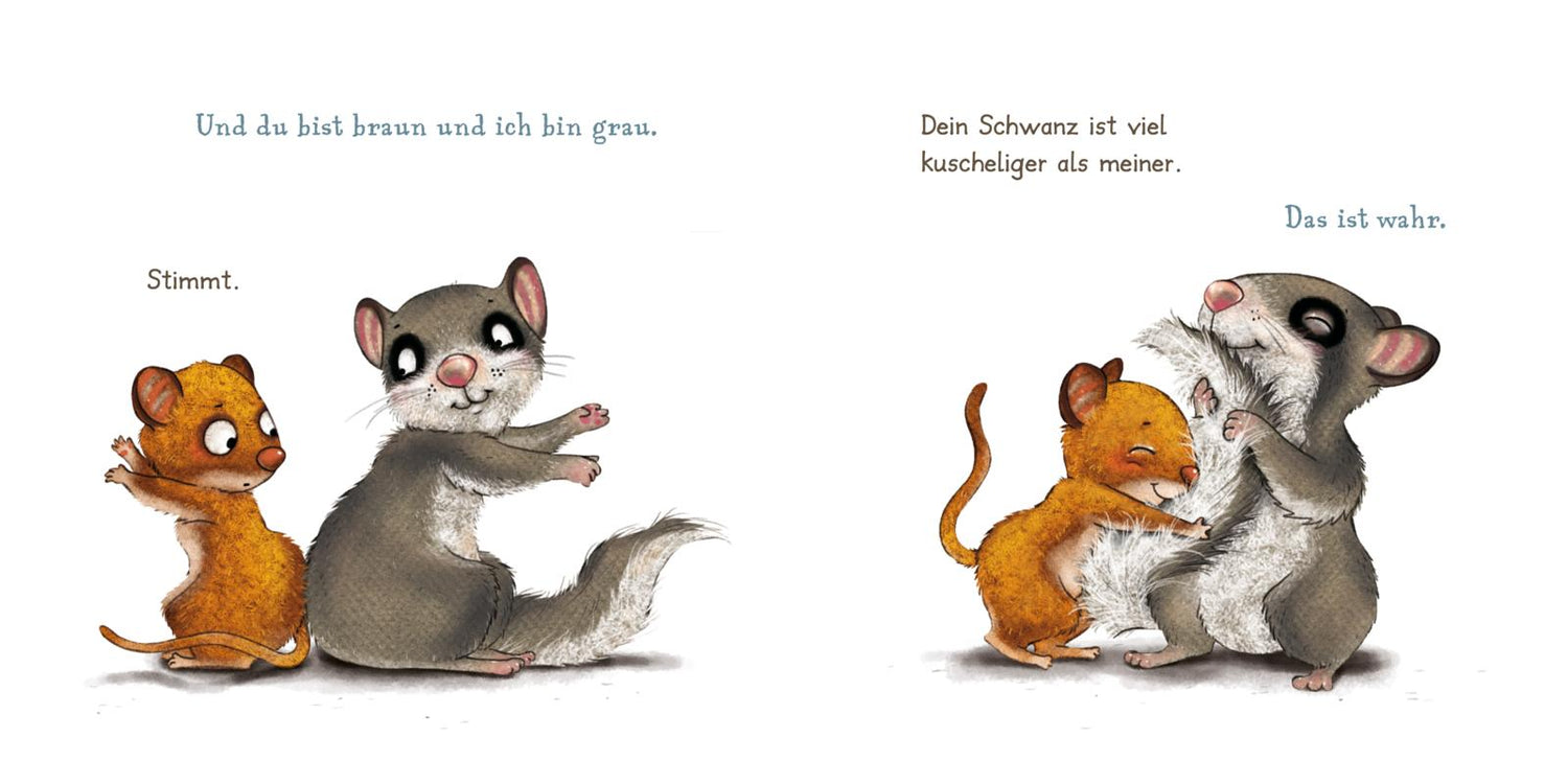 Der kleine Siebenschläfer: Wir beide passen richtig gut zusammen Pappebuch über Gemeinsamkeiten und Unterschiede (3)