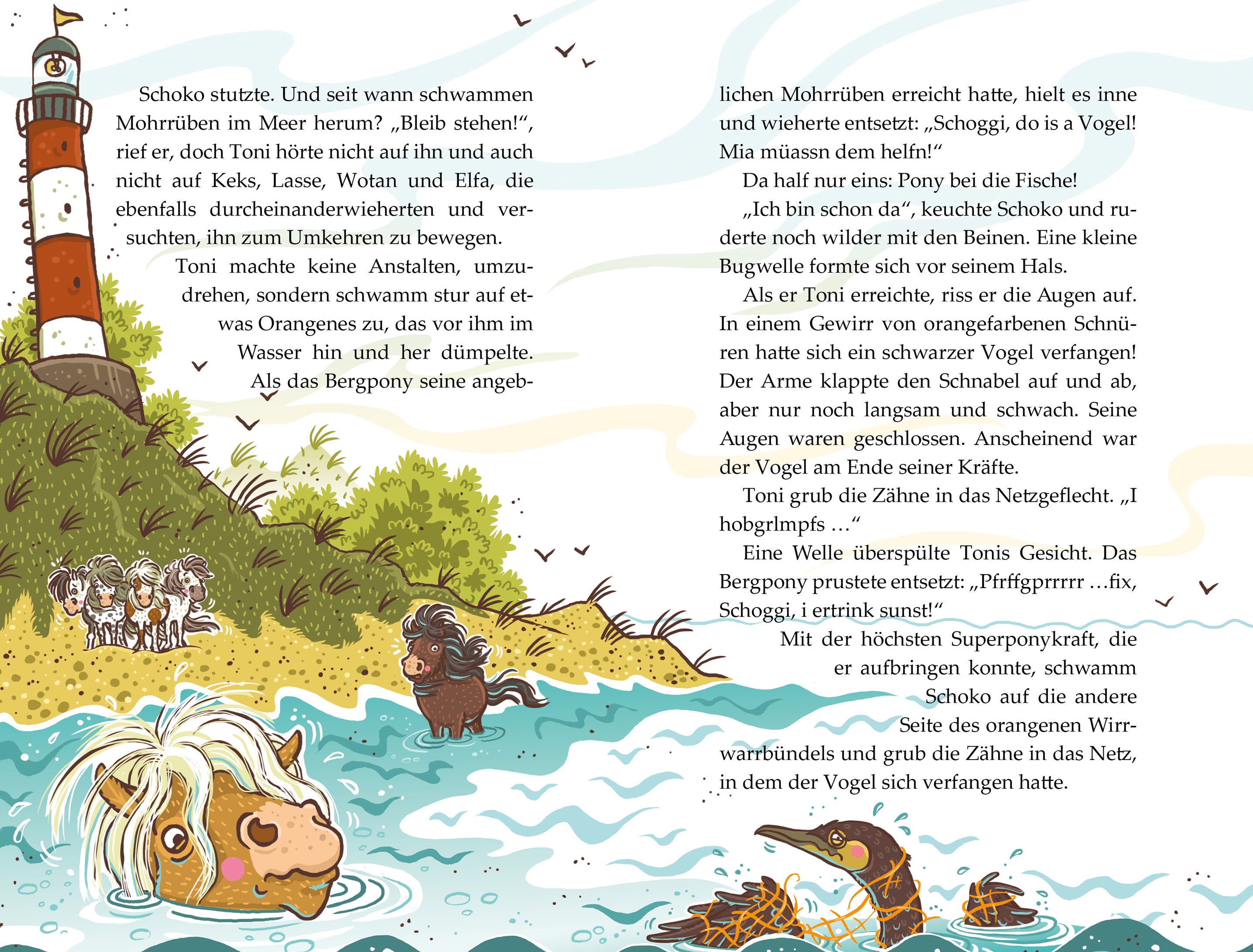 Die Haferhorde - Pony bei die Fische Band 18 der lustigen Ponyabenteuer für Kinder ab 8 Suza Kolb 9783734840418 (3)
