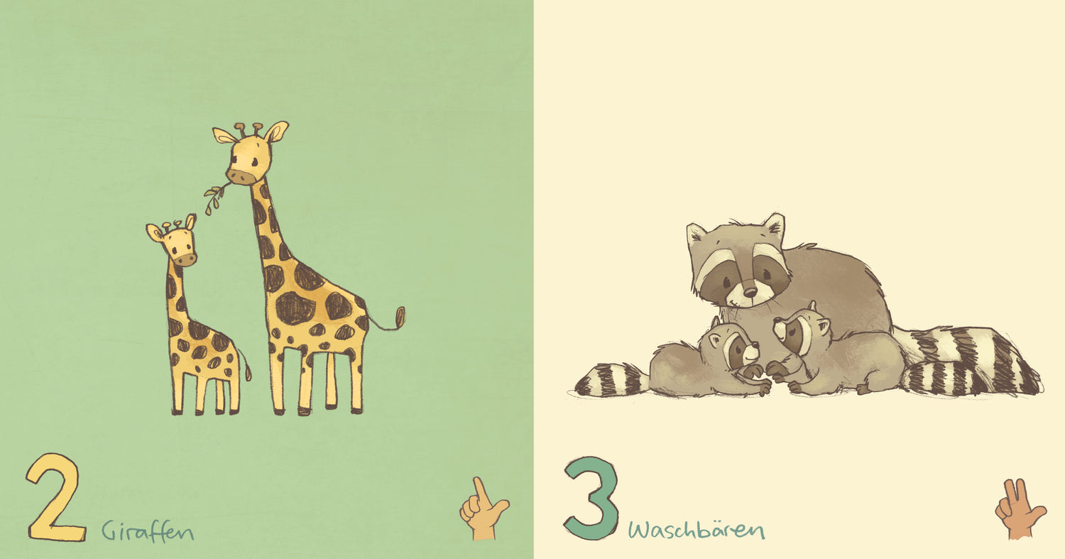 Die kleine Mini-Bibliothek der Zahlen - Ein Pappbilderbuch zum Zählenlernen (Die Mini-Bibliothek der Joëlle Tourlonias (3)