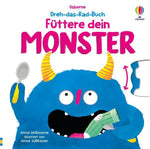 Dreh-das-Rad-Buch: Füttere dein Monster ein lustiges Monster kann auf jeder Doppelseite mi Anna Milbourne 9781035704385 U...