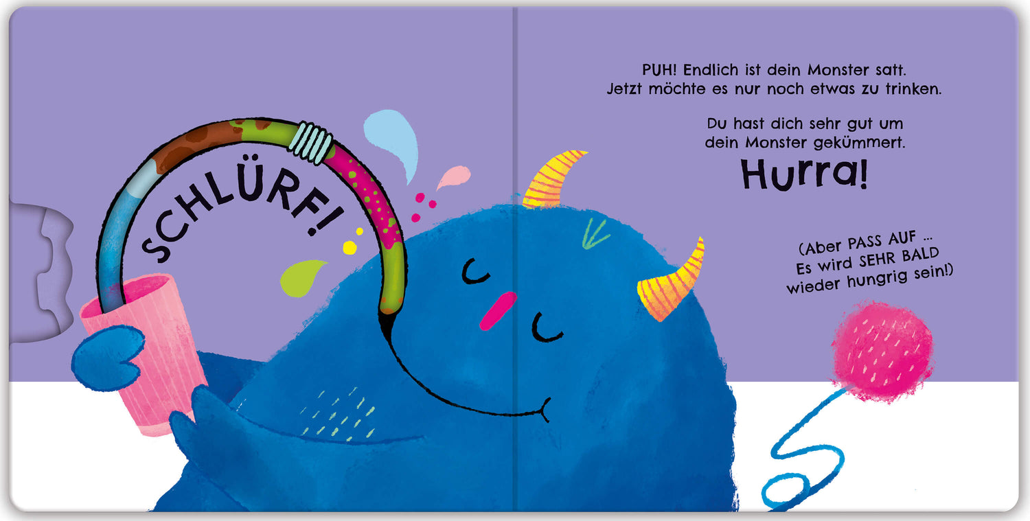 Dreh-das-Rad-Buch: Füttere dein Monster ein lustiges Monster kann auf jeder Doppelseite mi Anna Milbourne 9781035704385 U...