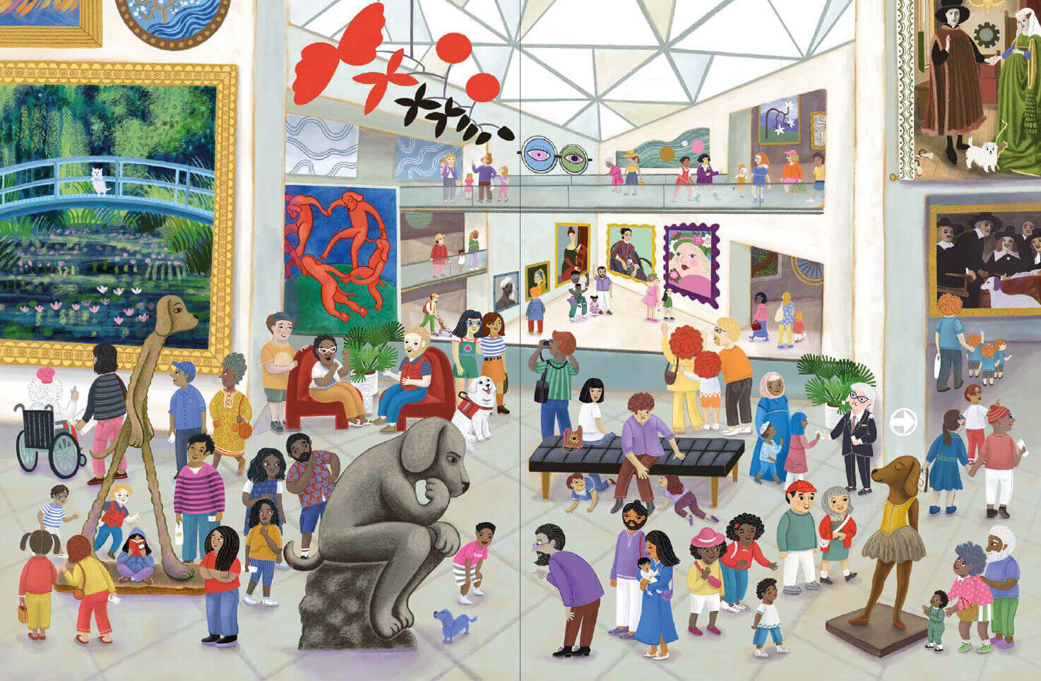 Ein Tag im Museum. Das Wimmelbuch Ein Pappbilderbuch für Kinder ab 3 Jahren Cynthia Cliff 9783791376080 Penguin Random Ho...