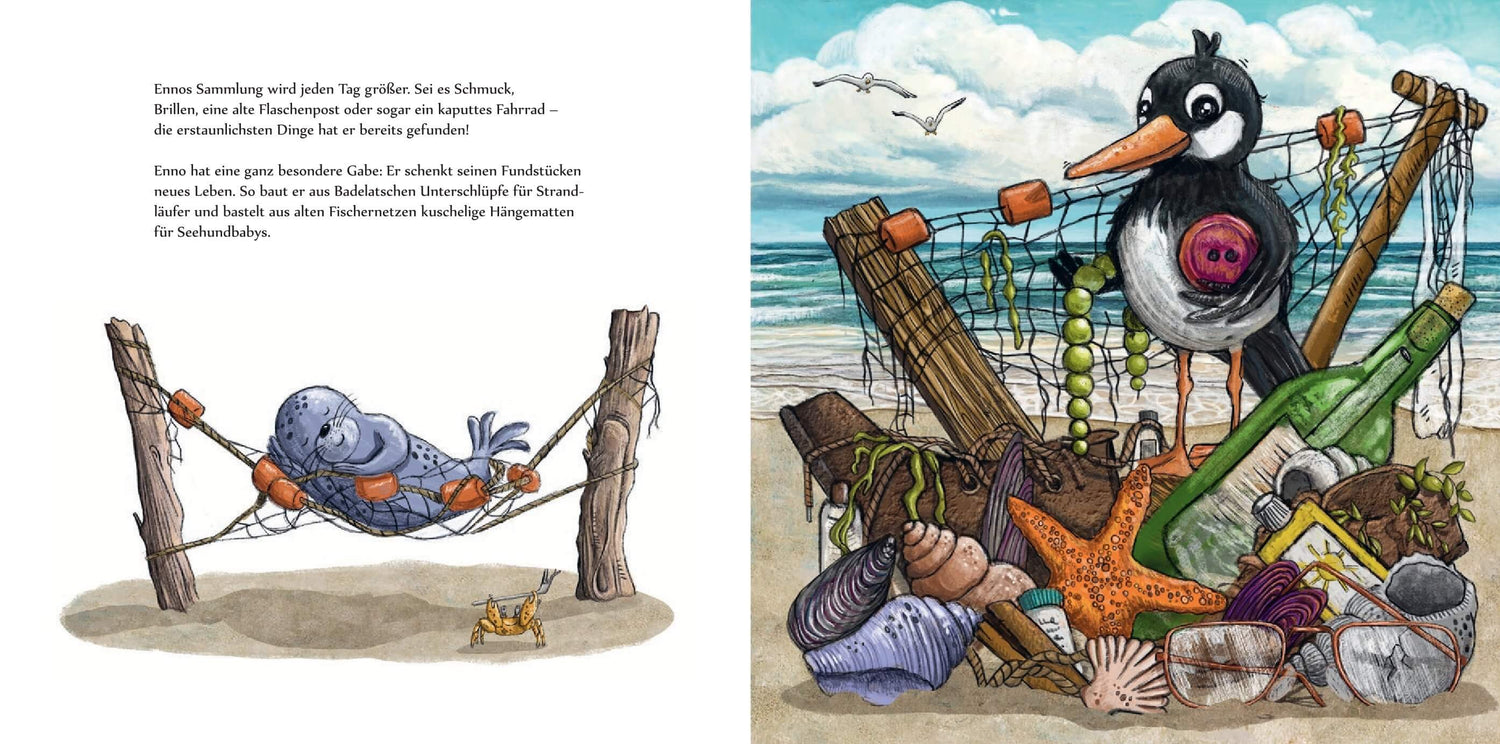Enno - Ein Austernfischer auf Schatzsuche Liebevoll erzählte Bilderbuchgeschichte ab 4 Jahre Andrea Reitmeyer 97838337502...