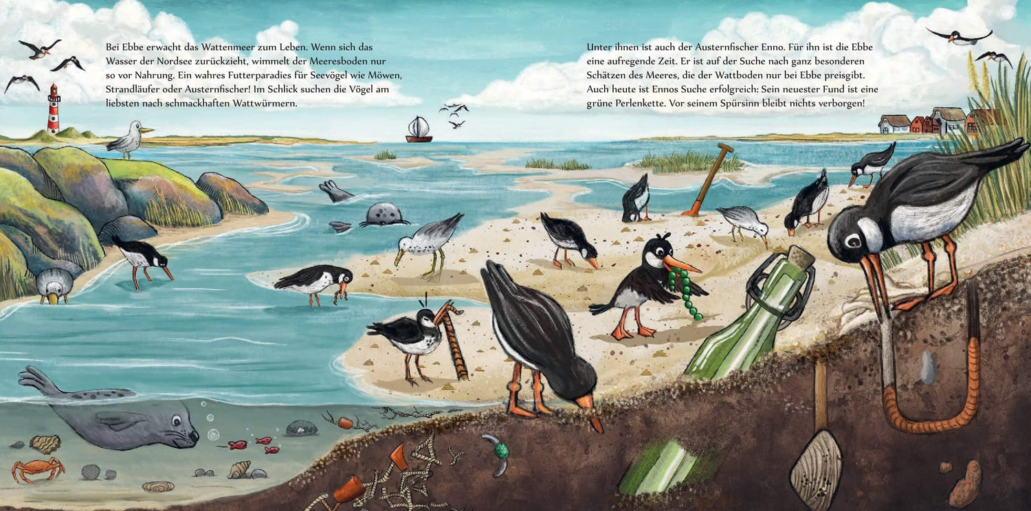 Enno - Ein Austernfischer auf Schatzsuche Liebevoll erzählte Bilderbuchgeschichte ab 4 Jahre Andrea Reitmeyer 97838337502...