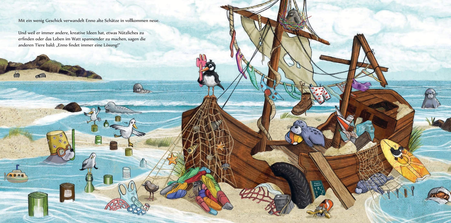 Enno - Ein Austernfischer auf Schatzsuche Liebevoll erzählte Bilderbuchgeschichte ab 4 Jahre Andrea Reitmeyer 97838337502...