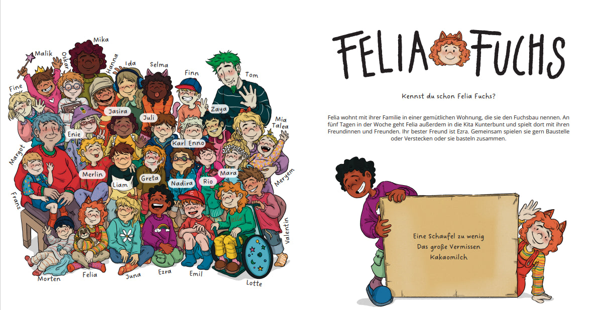 Felia Fuchs - Alltagsgeschichten aus dem Fuchsbau Band 2: Im Kindergarten Annika Ruske 978-3-911521-01-7 Räuberfuchs GbR (4)