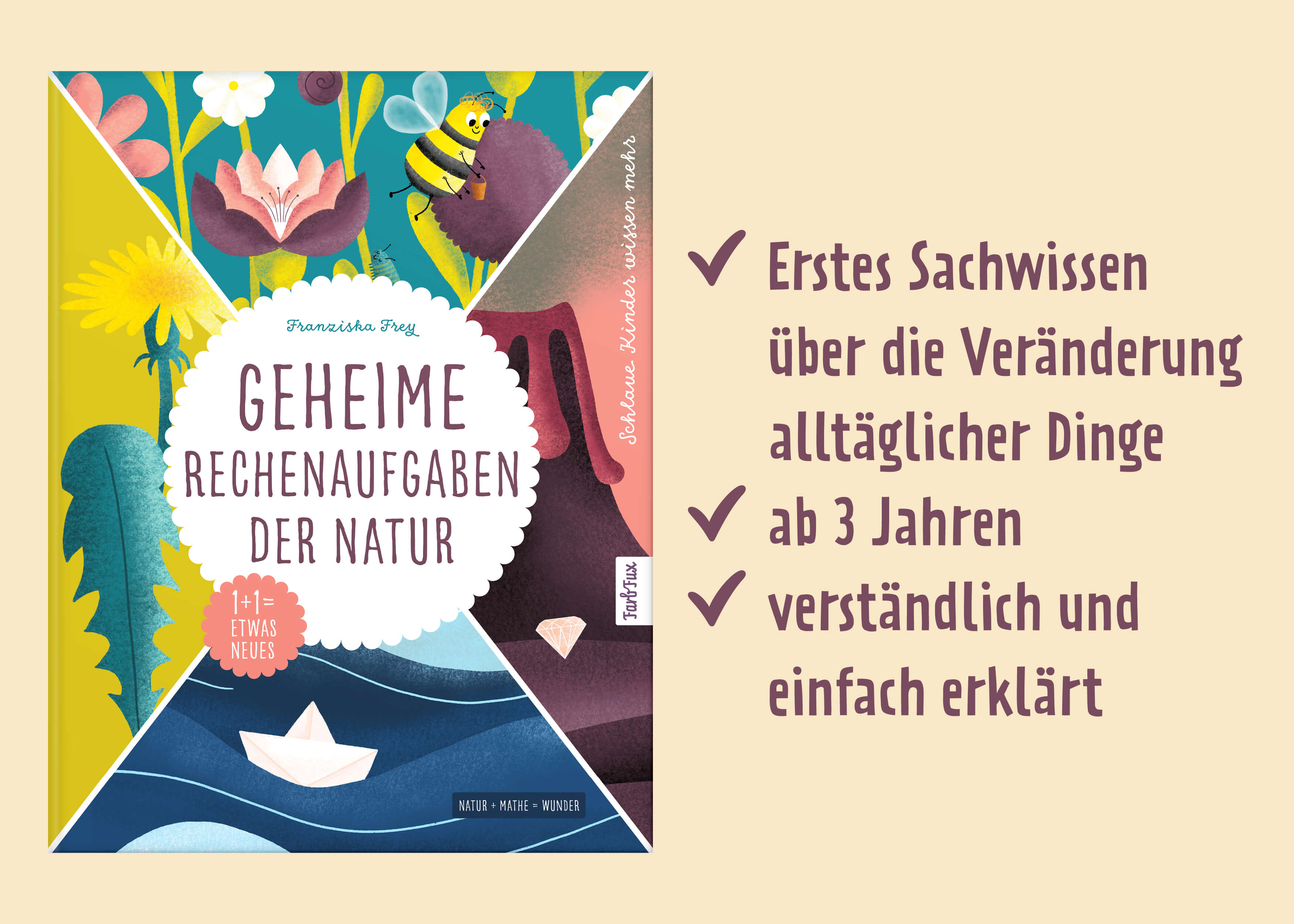 Geheime Rechenaufgaben der Natur Sonne + Regen = Regenbogen | Das etwas andere Kind Franziska Frey 9783690280259 FarbFux ...