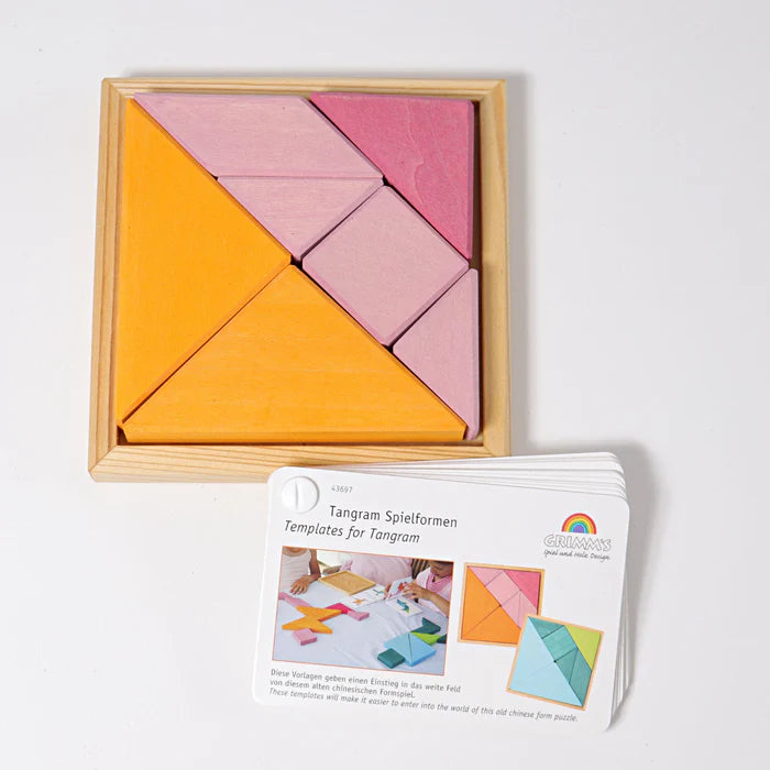 Grimm’s Tangram Rosa-Orange - gelegte Formenbeispiele zur Förderung von Fantasie und Raumvorstellung