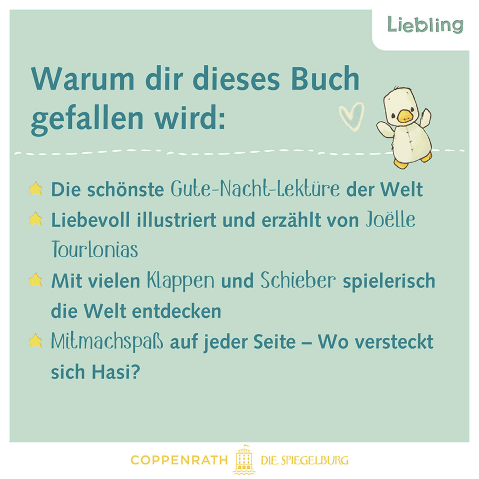 Gute Nacht Buch Die optimale Abendlektüre Joëlle Tourlonias 9783649650935 Coppenrath Verlag GmbH & Co. KG (9)