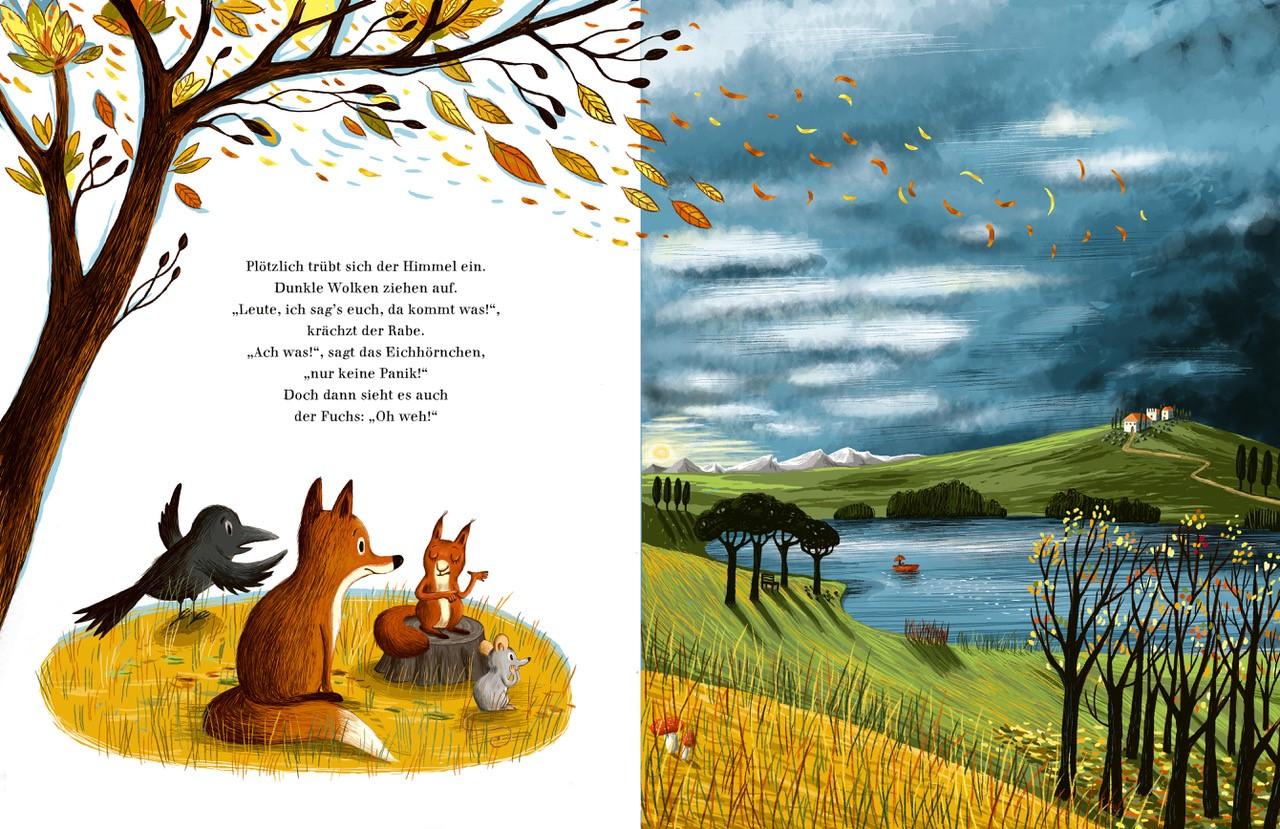 Im Herbstwald Eine farbenfrohe Geschichte voller Lebensweisheit Daniela Kulot 978-3-522-46049-1 Thienemann - Esslinger V...