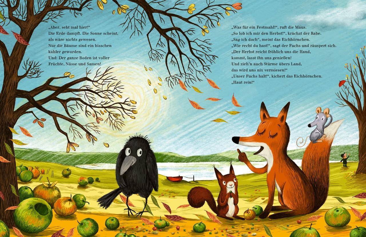 Im Herbstwald Eine farbenfrohe Geschichte voller Lebensweisheit Daniela Kulot 978-3-522-46049-1 Thienemann - Esslinger V...