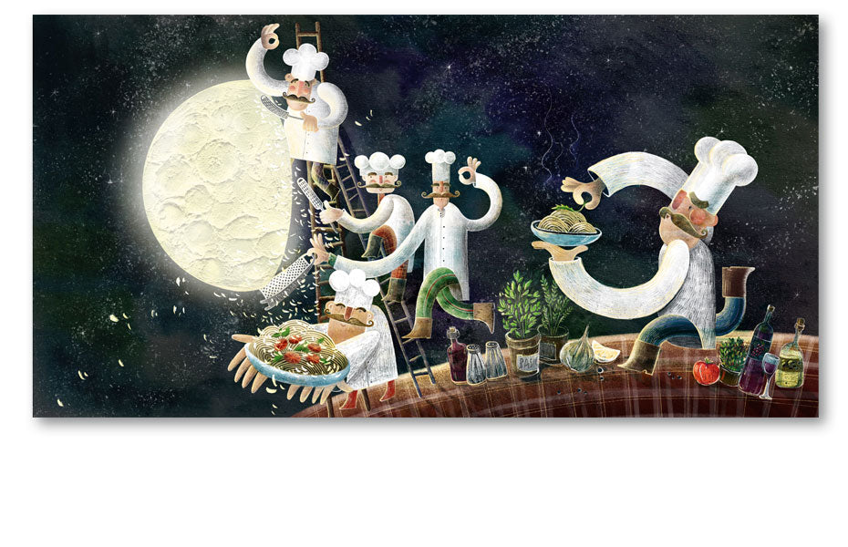 Klein und Groß Verlag 9783946360766 Es war einmal ein Mond (2)