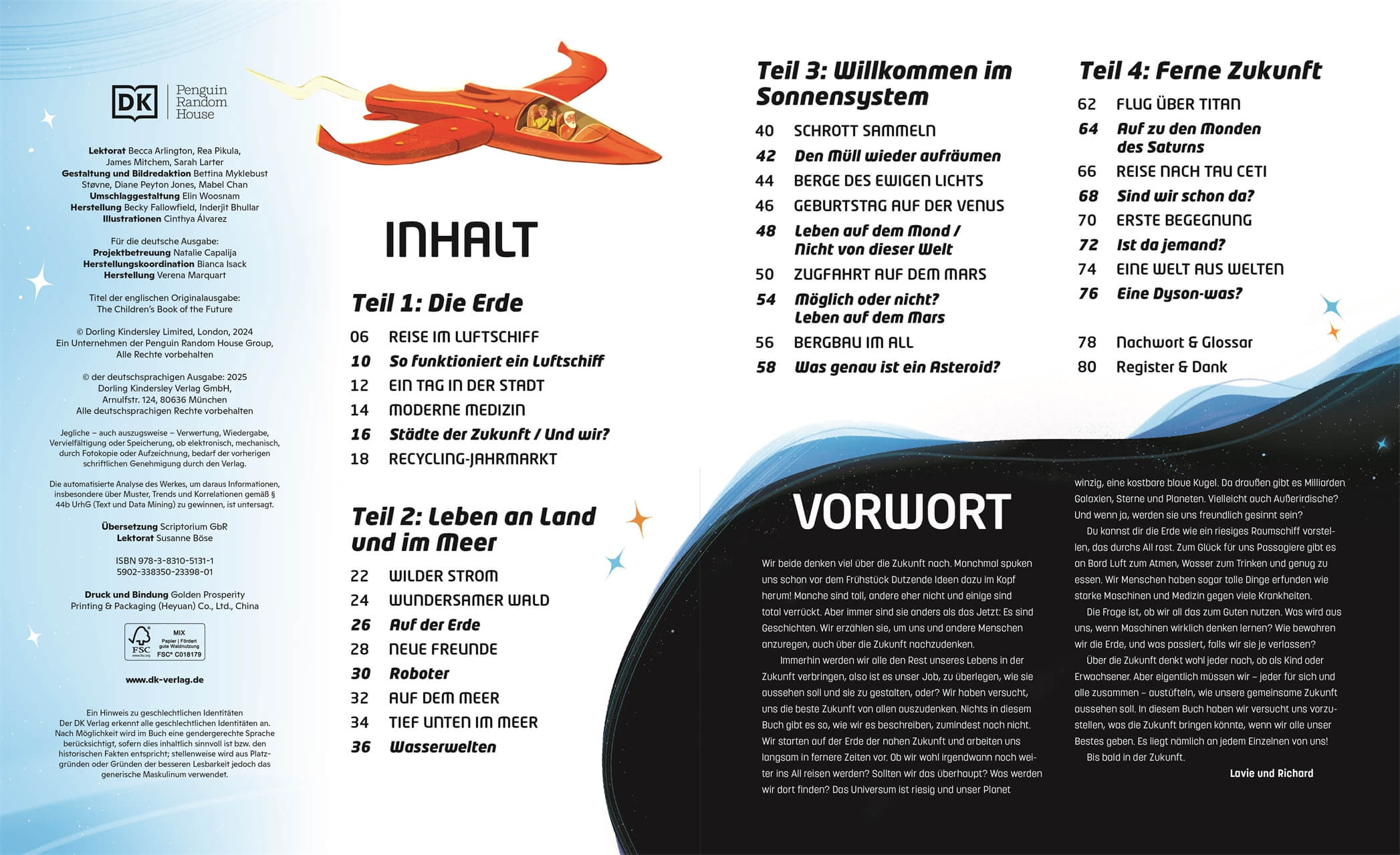Komm mit in die Zukunft Von schwimmenden Städten, Leben mit Robotern und R Richard Watson 9783831051311 DK Verlag Dorling...