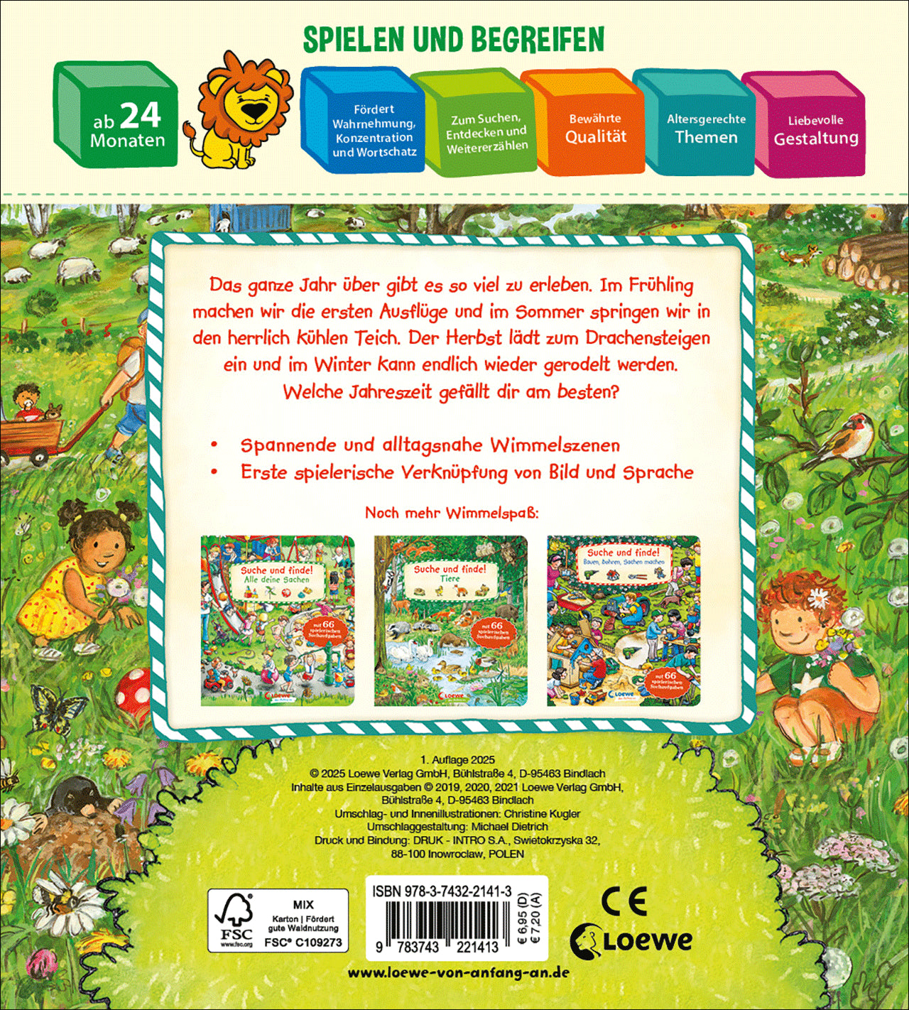 Loewe Verlag GmbH 9783743221413 Suche und finde! Jahreszeiten Wimmelbuch ab 2 Jahren mit 66 spannenden Suchaufga (2)
