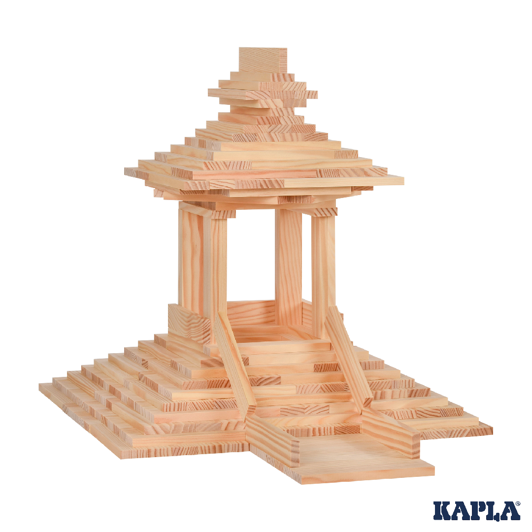 KAPLA® 280er KASTEN : 280 Plättchen + 1 Buch beige