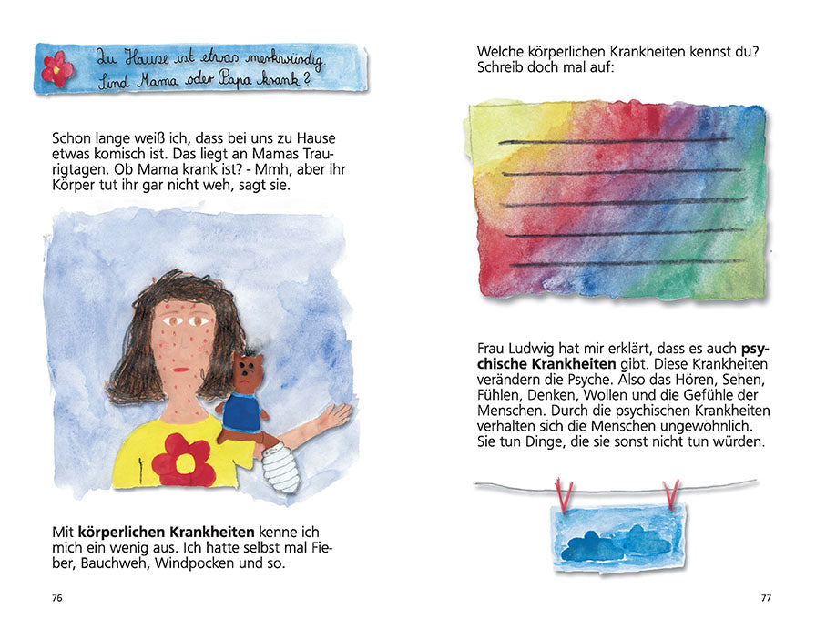 Mabuse Verlag 9783863215347 Sonnige Traurigtage Ein Kinderfachbuch für Kinder psychisch kranker El (4)