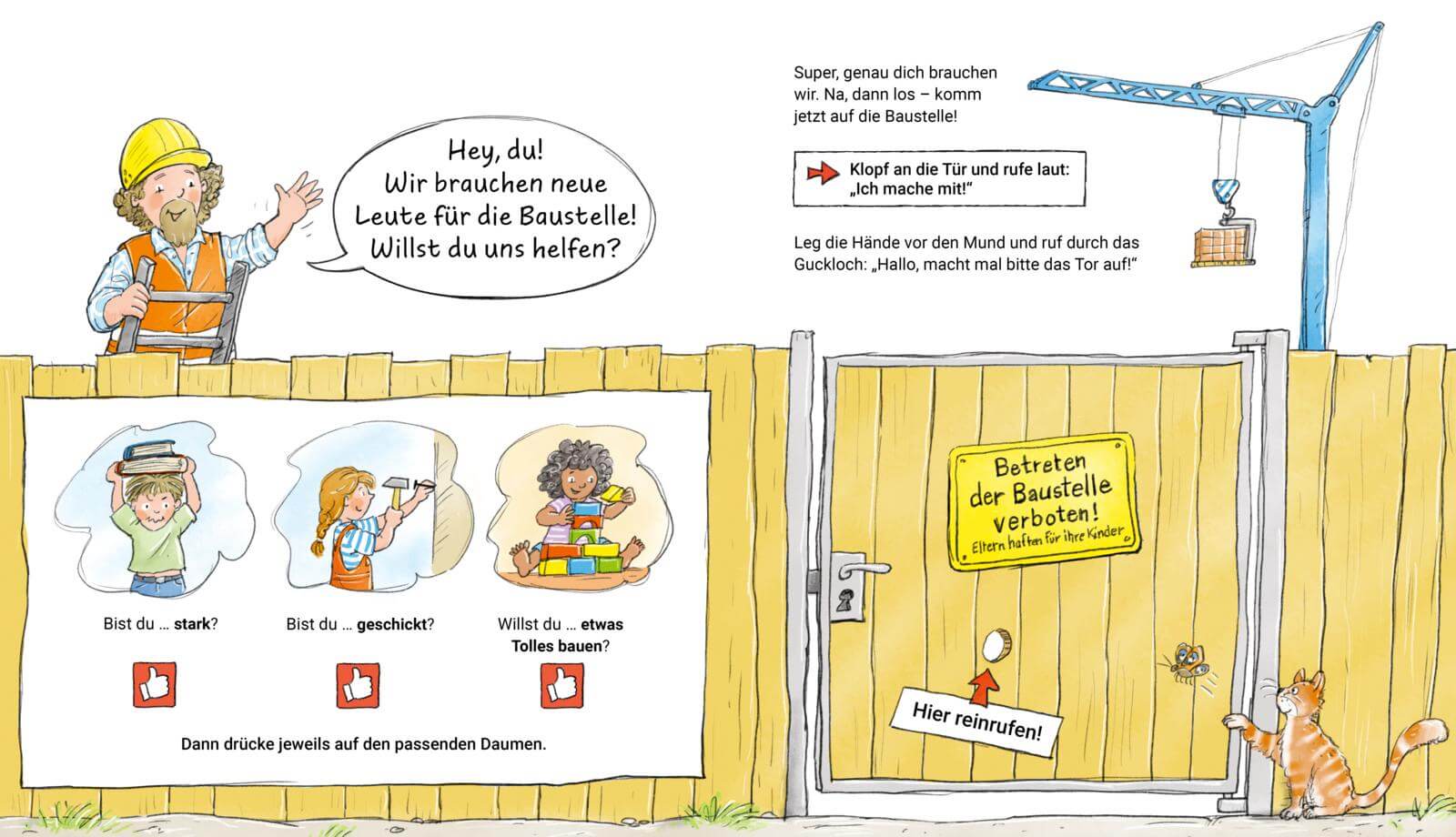 Mach mit - Auf der Baustelle Sandra Grimm 9783551254429 Carlsen Verlag GmbH (3)