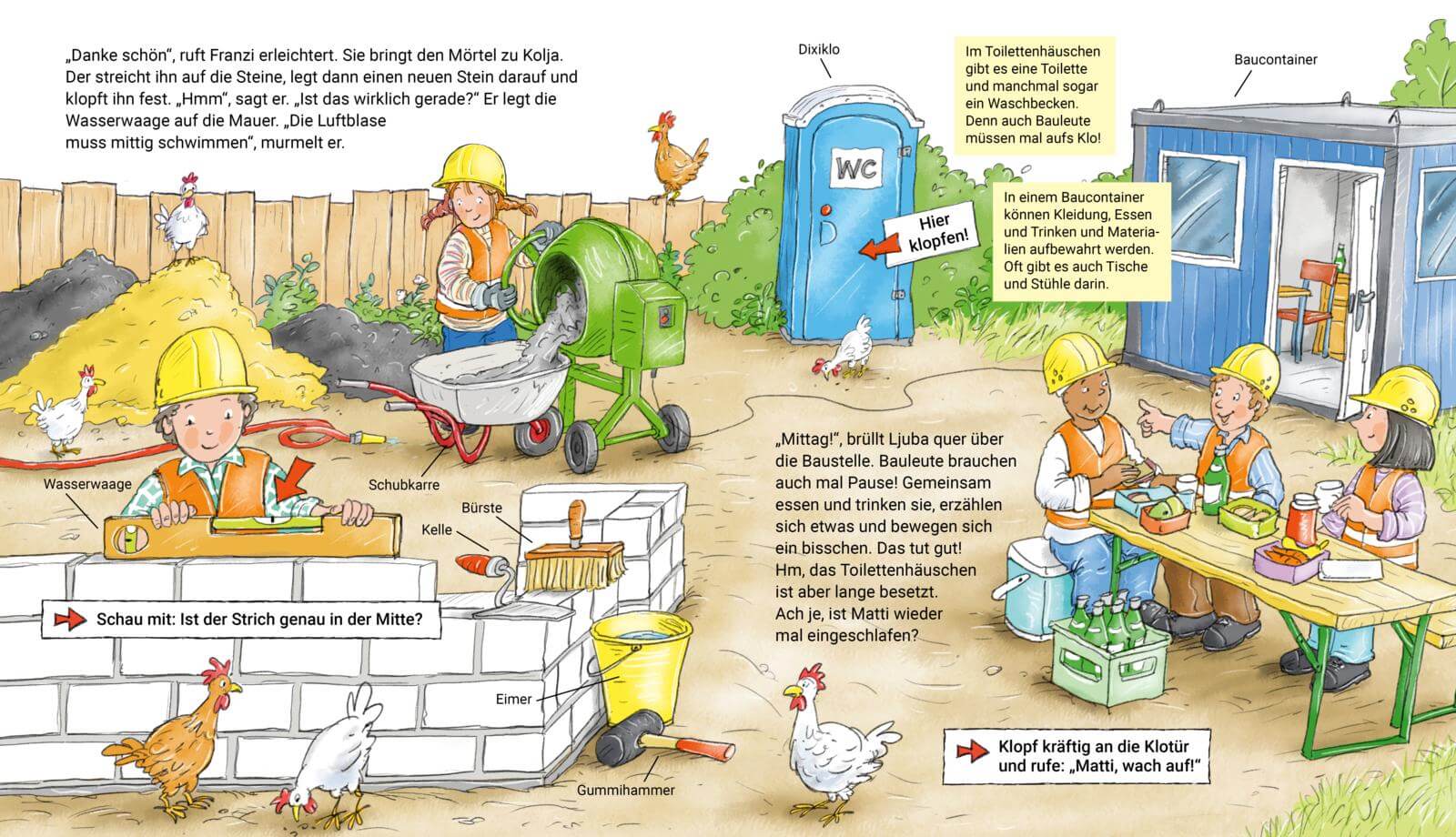 Mach mit - Auf der Baustelle Sandra Grimm 9783551254429 Carlsen Verlag GmbH (4)