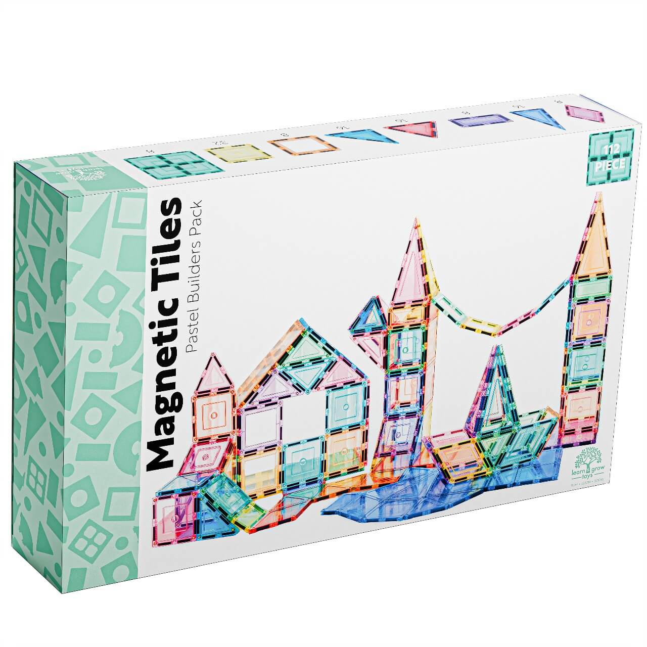 Magnetbausteine - Pastell Bauherren-Pack (112 Teile)