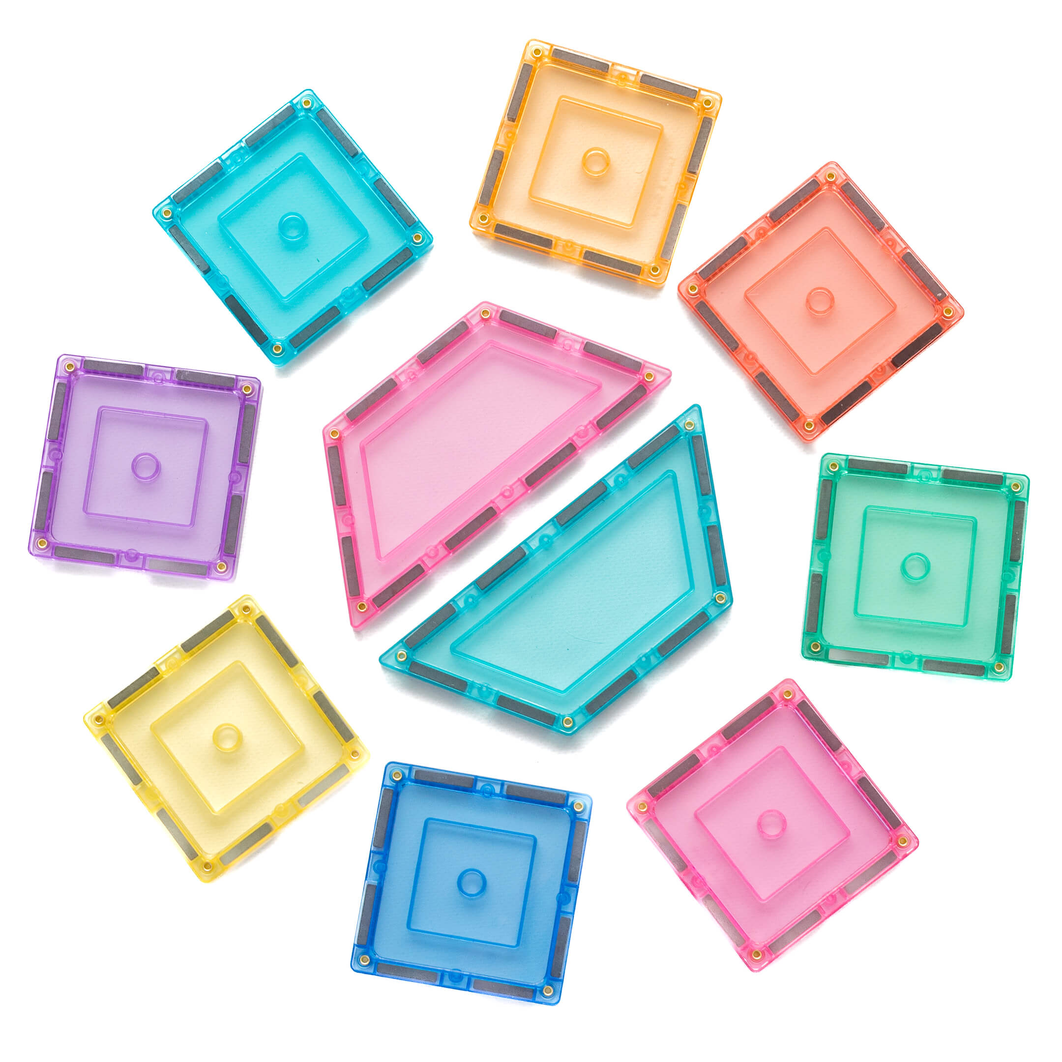 Magnetbausteine - Pastell Bauherren-Pack (112 Teile)
