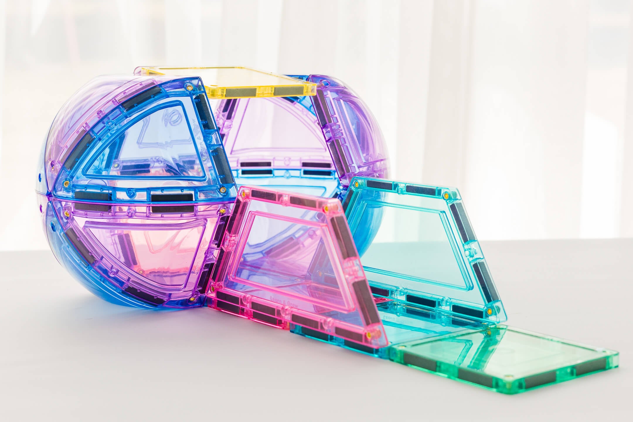 Magnetbausteine in Pastell – Kuppel-Erweiterungsset (22 Teile)