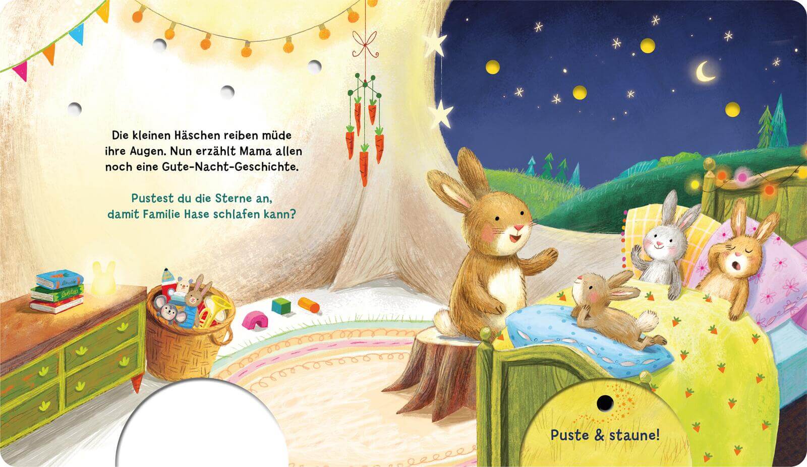 Mein Puste-Licht-Buch: Schlaf schön, kleiner Schatz! Mit Puste-Licht und LED-Lämpchen Madlen Ottenschläger 9783480240944 ...