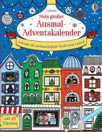 Mein großer Ausmal-Adventskalender Erwecke die weihnachtliche Stadt zum Leben – mit 2 Mary Cartwright 9781035704071 Usbor...