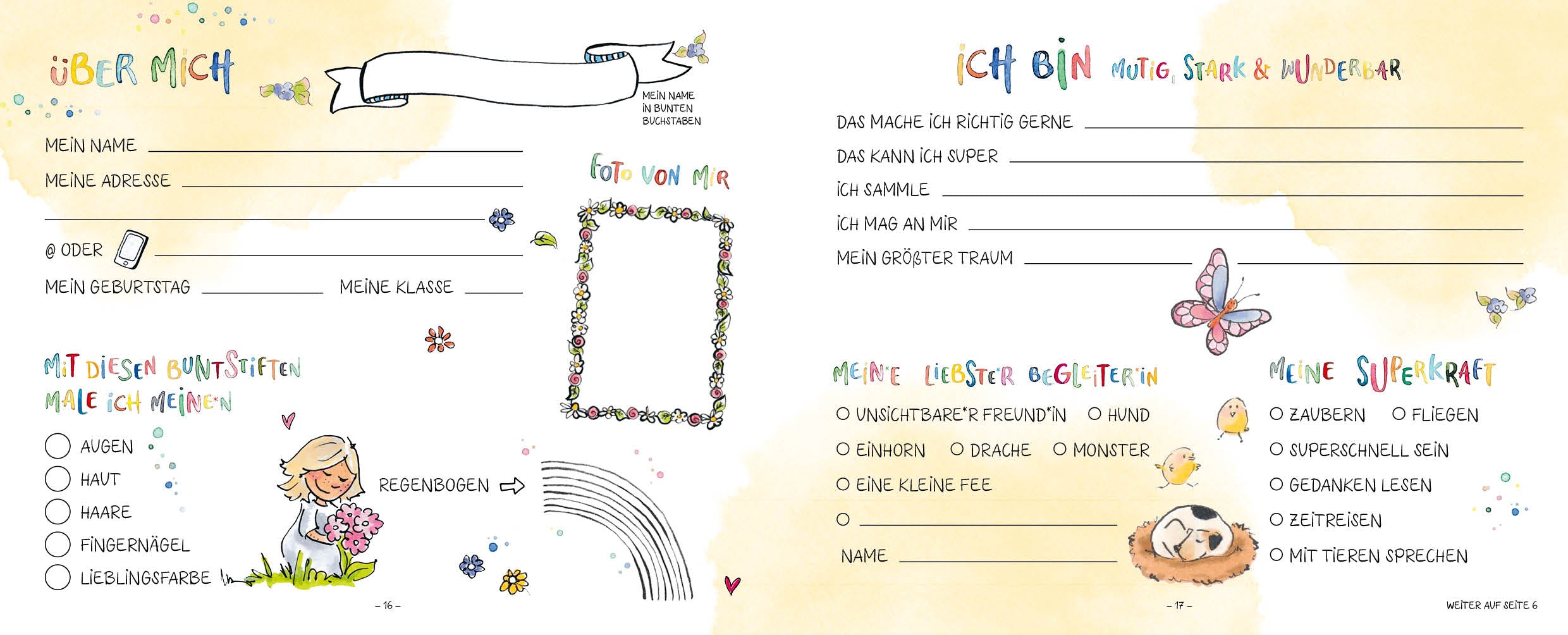 Meine Freunde: Mutig, stark & wunderbar – Ein Eintragalbum für ALLE zum Thema Vielfalt Nicki Pollmeier 9783745924336 (5)