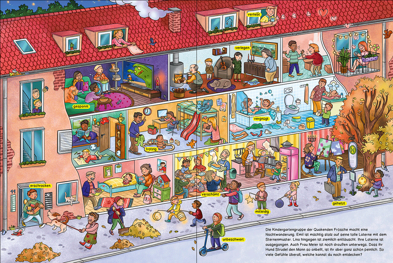 Meine Gefühle-Wimmelwelt Großes Wimmelbuch für Kinder ab 3 Jahren - Hilft K 9783743218741 Loewe Verlag GmbH (2)