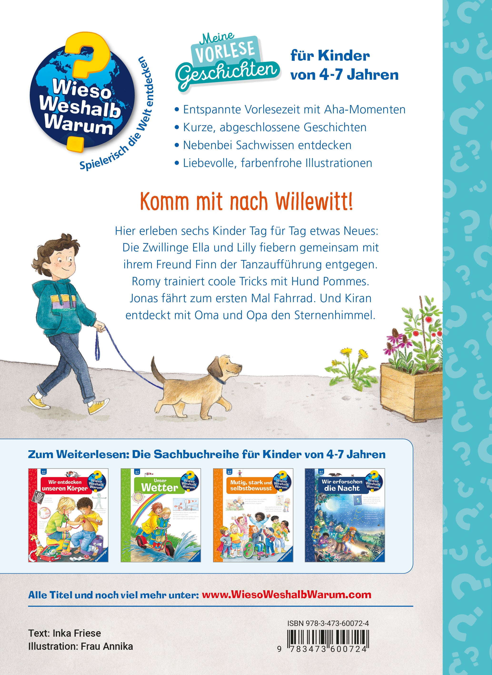 Ravensburger Verlag 9783473600724 Wieso? Weshalb? Warum? Meine Vorlesegeschichten, Band 1: Was erleben wir Tag für Tag? (2)